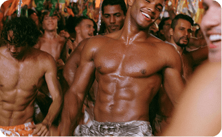 Gay traveler discovering hidden places in Rio de Janeiro